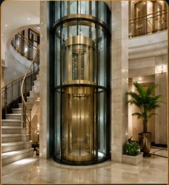 Indoor panoramic elevators, from the Aknan company catalog
